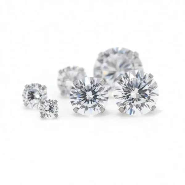 Crystal zircon ear piercing Earring Stud