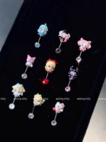 kitty doll helix earrings