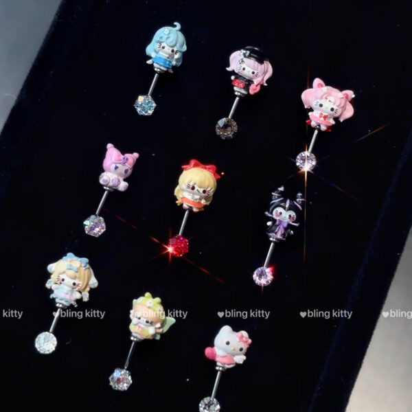 kitty doll helix earrings