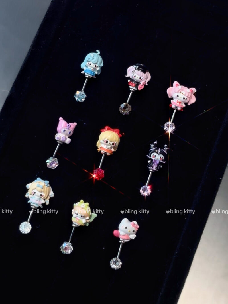 kitty doll helix earrings