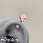 kitty doll helix earrings