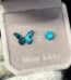 aurora butterfly stud earrings