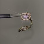 g oldkt angel wings helix stud earrings